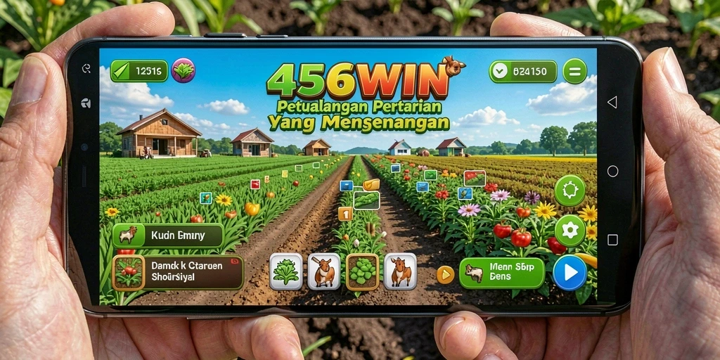Screenshot gameplay 456WIN menampilkan aktivitas bertani yang seru.