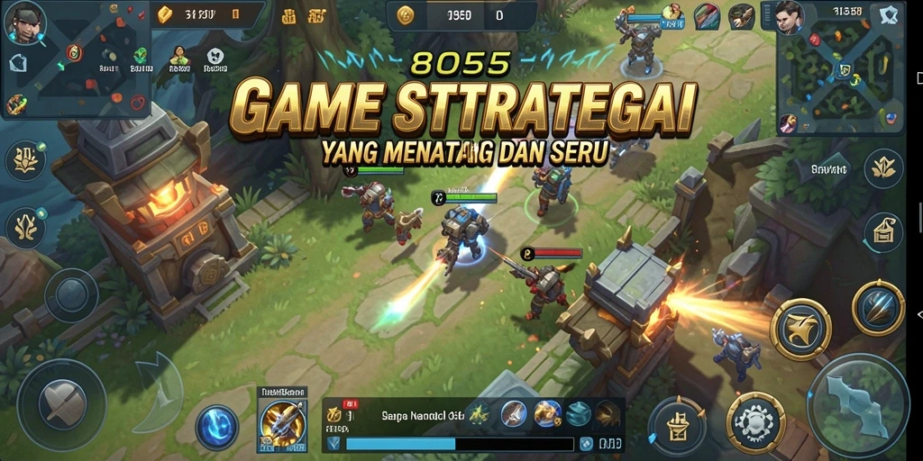 Tangkapan layar menampilkan pertempuran seru dalam game SLG.