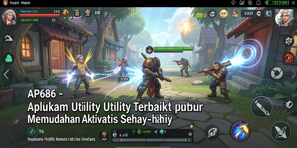 Tampilan utama AP686 dengan berbagai alat Utility yang berguna.