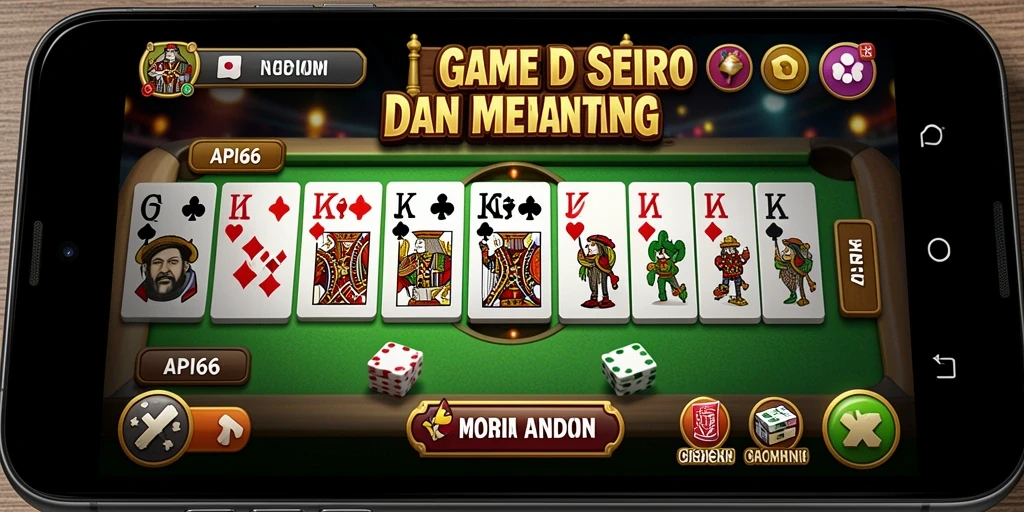 Screenshot gameplay API66 yang menunjukkan aksi seru permainan Domino.