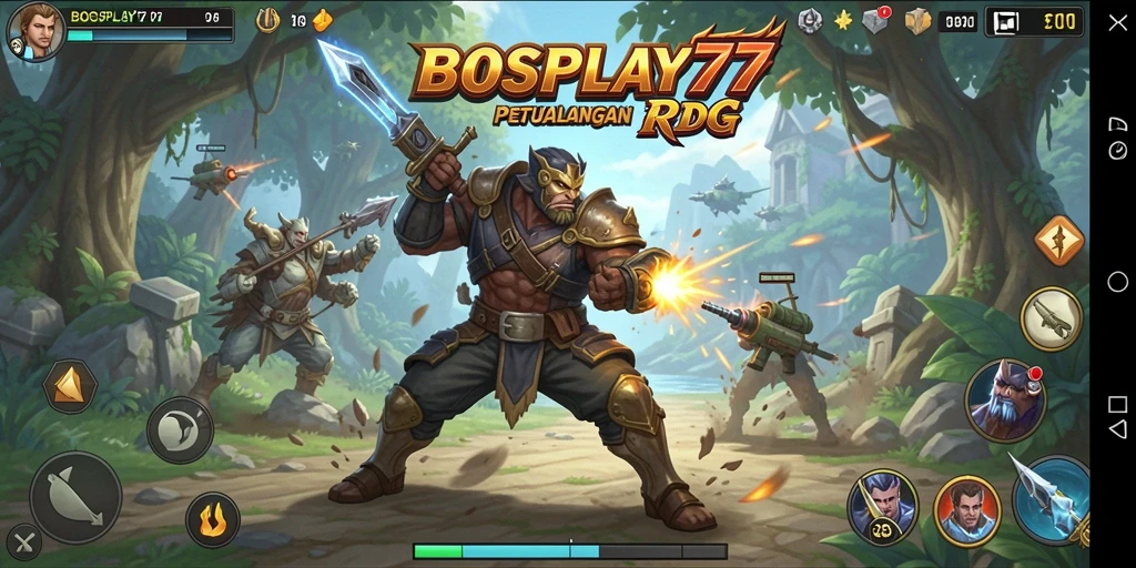 Gameplay seru dalam BOSPLAY77 dengan pertarungan dinamis.