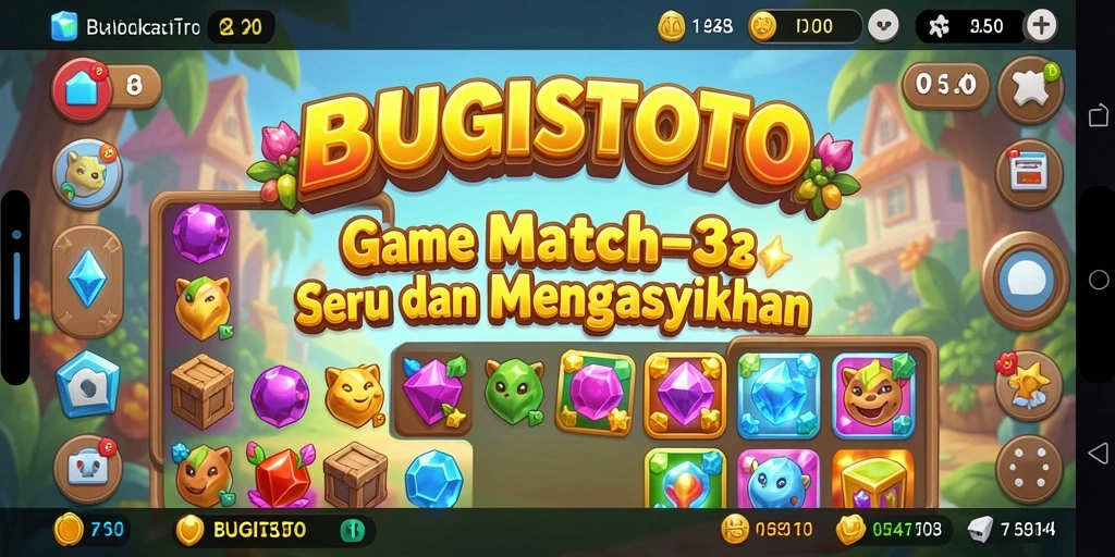 Tampilan gameplay seru yang penuh warna di BUGISTOTO.