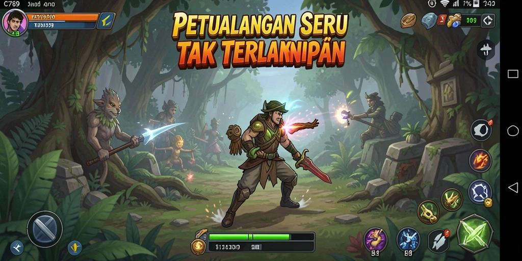 Tangkapan layar C789 menampilkan aksi seru dalam dunia petualangan.