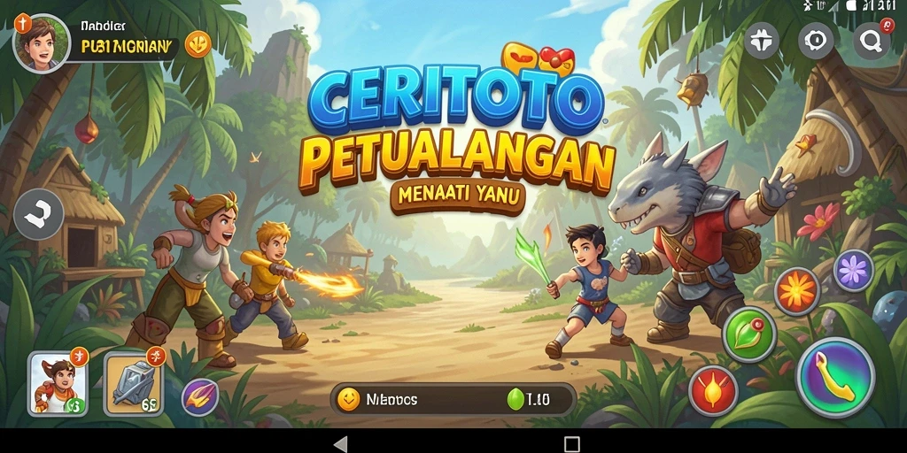 Tampilan gameplay menarik dari CERITOTO di dunia petualangan.