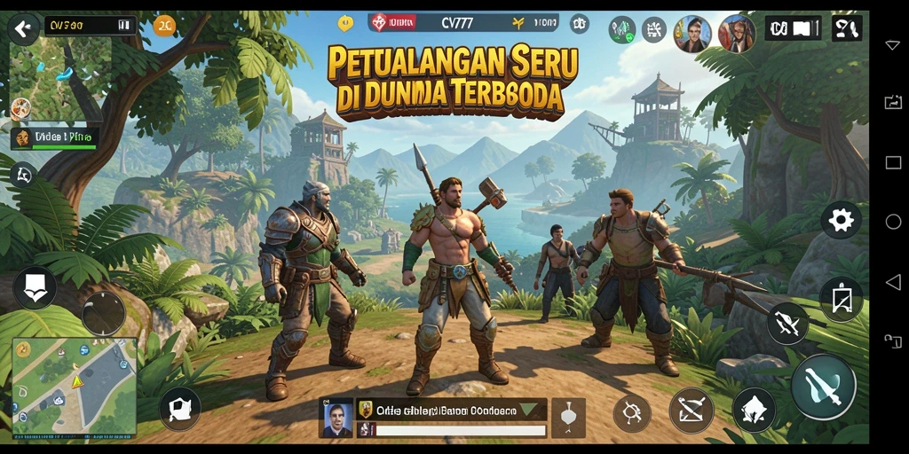Tampilan gameplay seru di dunia terbuka CV777.