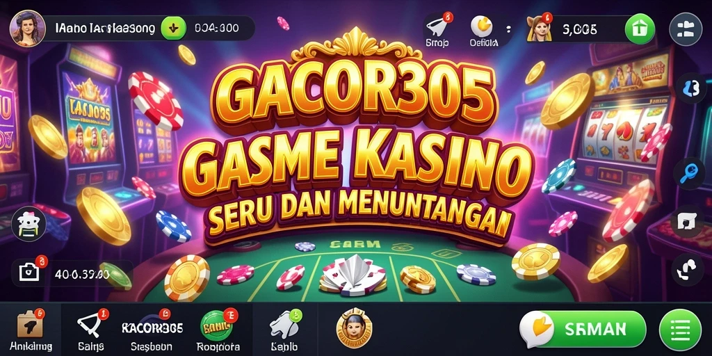 Tampilan gameplay menarik dari GACOR305 di dunia Kasino.