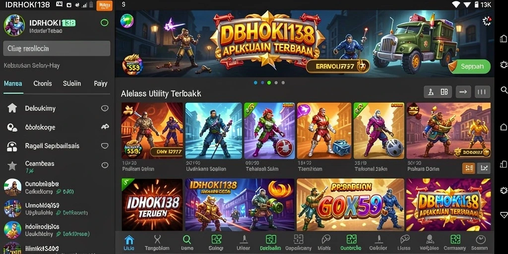 Tampilan antarmuka IDRHOKI138 yang sederhana dan intuitif.