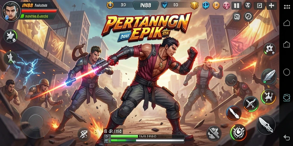 Gameplay action mendebarkan di IN88 dengan grafis memukau.