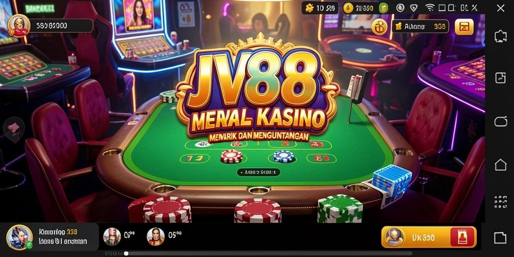 Screenshot gameplay JV88 yang menampilkan keseruan permainan Kasino.