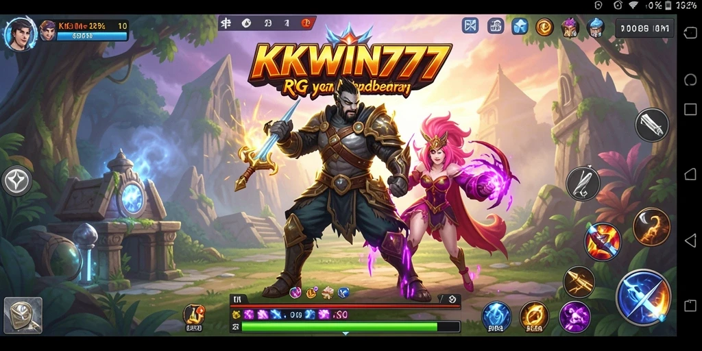 Screenshot gameplay KKWIN777 menampilkan aksi seru dalam petualangan RPG.