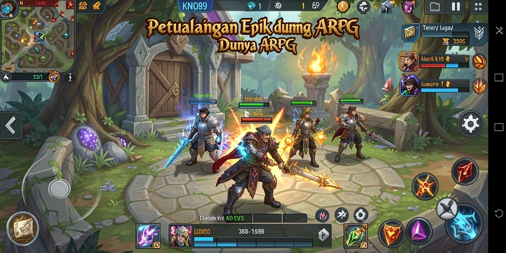 Tangkapan layar gameplay menunjukkan aksi seru dalam KNO89.