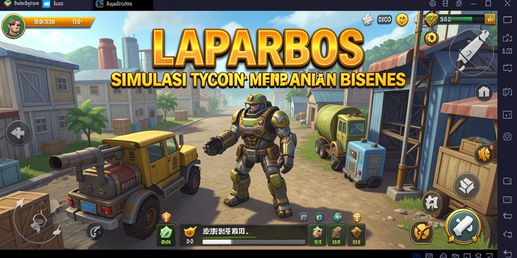 Tampilan gameplay LAPARBOS yang mendebarkan dalam simulasi Tycoon.