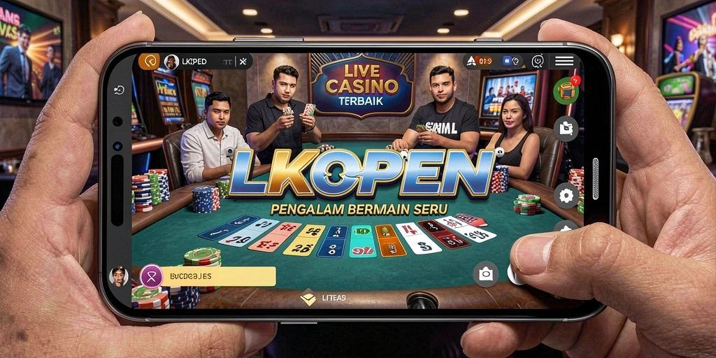 Tampilan gameplay Live Casino LKOPEN yang memukau dan interaktif.