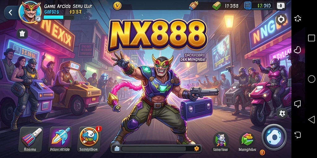 Screenshot gameplay NX888 yang menunjukkan aksi seru dan tantangan.