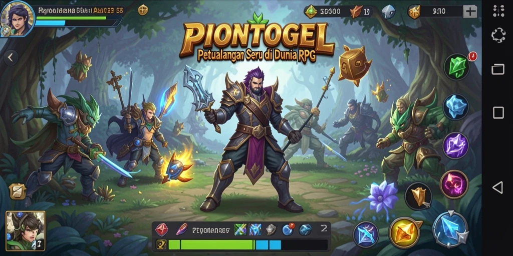 Screenshot gameplay PIONTOGEL yang menampilkan pertarungan seru.