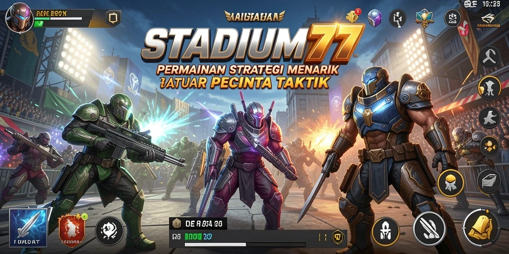 Gameplay menarik dari STADIUM77 dalam pertempuran strategi.