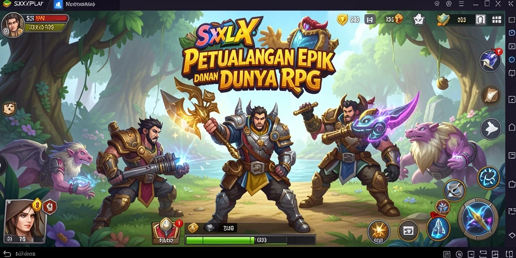 Tampilan gameplay RPG SXXPLAY yang mendebarkan dan imersif.