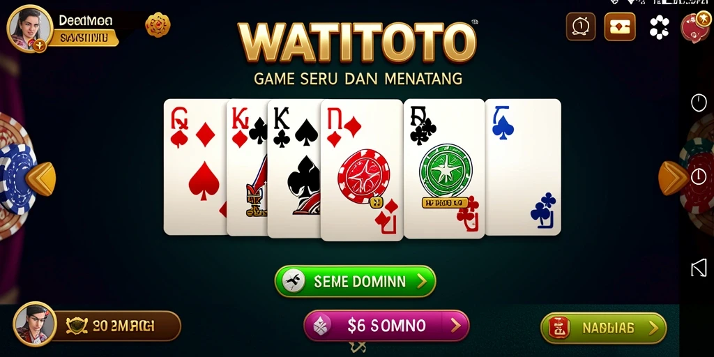 Tampilan permainan Domino yang menarik dan kompetitif.