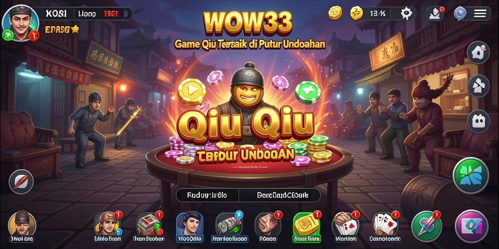 Tampilan gameplay seru dari WOW33, kartu yang menarik dan interaksi pemain.